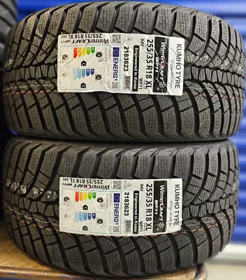 2x New Kumho Wp71 Winter 255/35 Zr18 Xl 94w Snow/ice/mud 255 35 18 2553518 M&s • $870.33