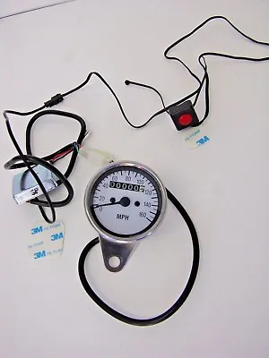 V-twin Multi-colored 60mm Mini-speedometer W/ 2:1 Ratio Harley Custom • $25