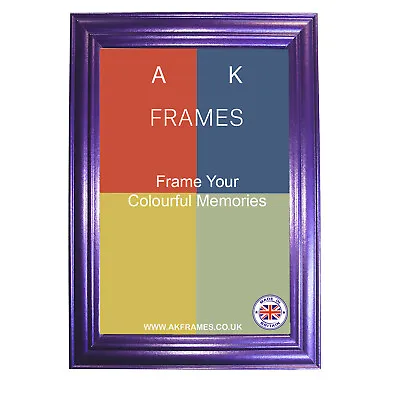 Frames Midnight Purple Sleek Photo Classic Poster Frame A1 A2 A3 A4 A5 • £5.11
