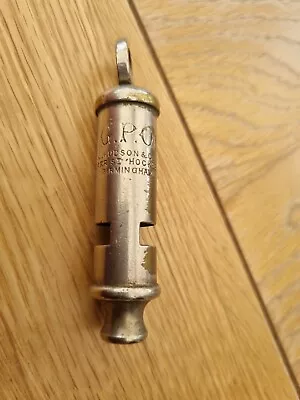 £20 • Buy Vintage G.P.O J.Hudson & Co Barr St. Hockley Birmingham Whistle