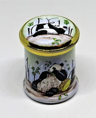 Moorcroft English Enamel Box - Panda Bears & Bamboo - People's Republic Of China • $179.99