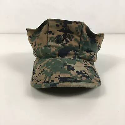 USMC Cover Garrison Marpat Digital Woodland Marine Corps Uniform Hat Cap Small • $12.95