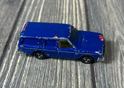 Vintage Majorette Blue Toy Car Vehicle Volvo 245 • $17.99