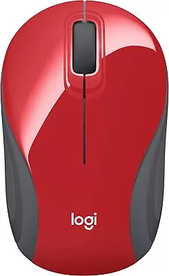 Brand New Logitech M187 Wireless Ultral Mini Optical Mouse Red 910-004838 • $11.99