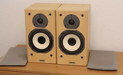 Tannoy Mercury Mx2 Light Maple Bookshelf Speakers Tested Dirty Covers No CABLES • £59.99