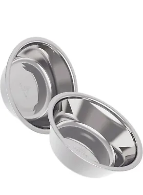 2-Pack - Large STAINLESS STEEL PET DOG CAT Food Or Water BOWL DISH • $9.99