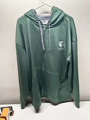 Michigan State Spartans Men’s Zip-Up Hoodie Pro Edge Size 2XL • $25