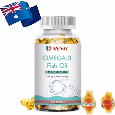 IMATCHME Omega 3 Fish Oil BEST TRIPLE STRENGTH 2500mg HIGH POTENCY 120 Pills • $16.19