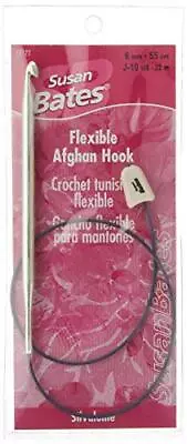 Silvalume Aluminum Flexible Afghan Crochet Hook 22  Size J10/6mm • $11.71