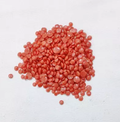 Coral Cabochon 100%Natural Italian Coral Cabochon Sea Loose Gemstone 50 Psc Lot • $23.79