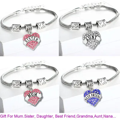 Family Bracelet Mother's Day Birthday Gifts For Mum Sister Aunt Best Friend Mom • £3.99