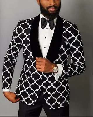 Wedding Suits For Men Slim Fit Groom Formal Business Blazer Jackets Coats Tops • $34.89