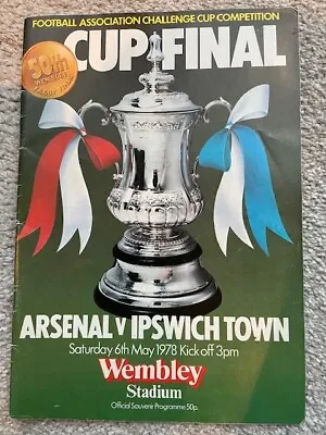 Arsenal V Ipswich Town Fa Cup Final Program Signed By Bobby Robson And Team • £125