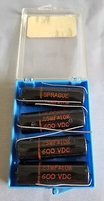 4x NOS SPRAGUE BLACK BEAUTY 0.25uf 600V CAPACITOR 6TM-P25 GUITAR TUBE AMPLIFIER • $182.07