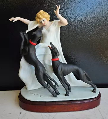 LOUIS ICART - Ceramic Statue Figurine -   Hunting II  (1929) - 1833/7500 • $90