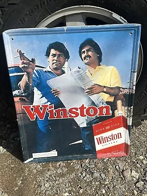 Vintage Metal Winston Cigarette Sign Spanish Chicano • $24