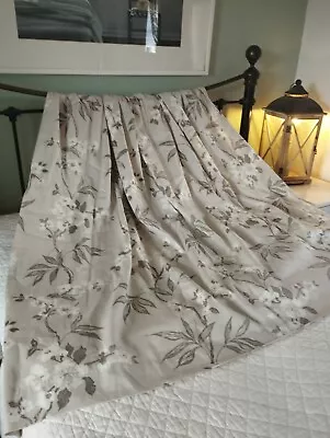 LAURA ASHLEY CURTAINS - CALISSA MARBEL - FULLY LINED   ~Fleur~ • £12.50