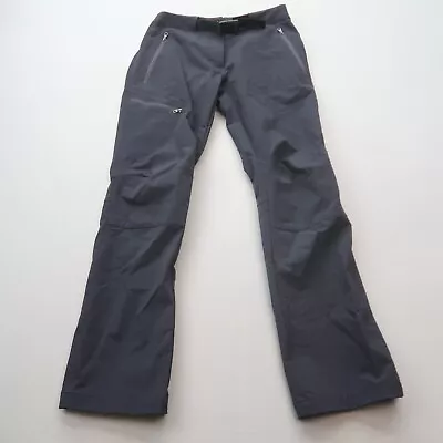 Rab Womens Vector Hiking Pants Size XS Grey Belted Zip Pockets Softshell Stretch • $44.99