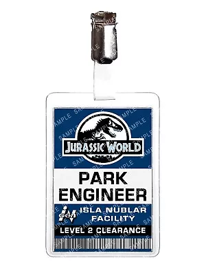 Jurassic World Park Engineer Cosplay Film Prop Fancy Dress Comic Con Book Day • $13.53