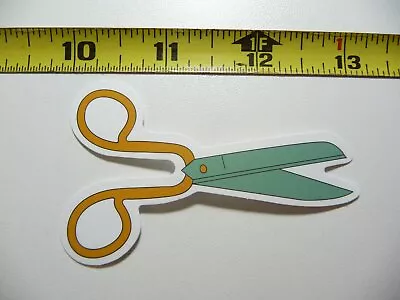 Cutting Scissors Fabric Decal Sticker Sewing Sew Clothing Seamstress • £2.55