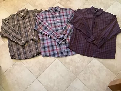 Lot Of Three L/S Western Button Shirts XL • $12