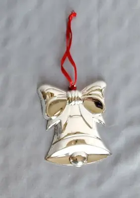 Bell Ornament ( Silverplated) By Towle Silversmith  With Hanger & In Box • $2.50