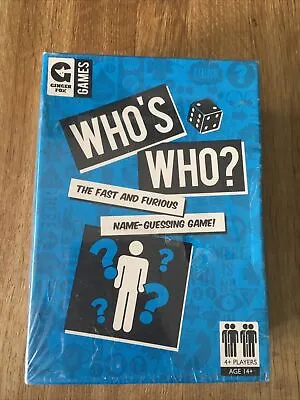 Ginger Fox Games WHO'S WHO? Party Game The Fast And Furious Name Guessing Game • £7.99