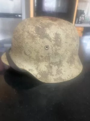 Original German Wwii Luftwaffe M-40 Cammo Combat Helmet • $99.99