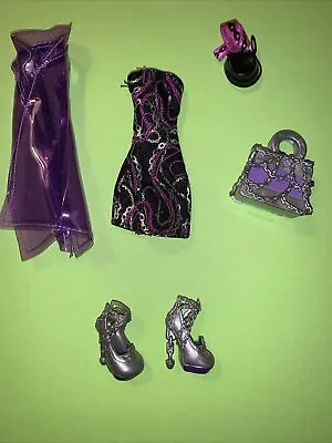 Monster High Spectra Vondergeist Ghouls Night Out Dress Shoes Purse & Hat • $43