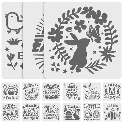 15pc Easter Stencils Paint Stencils Holiday Easter Stencils For Painting On Wood • £7.43