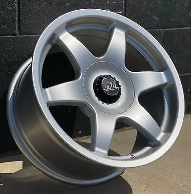 $1150 • Buy DTM RW03 Silver Wheels Rims 17x8.5 5x100 5x112 +35 VW Jetta GTI Golf Mk2 Mk3 Mk4