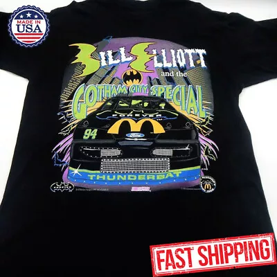 Vintage Bill Elliott 1995 Batman Forever Nascar Racing Shirt Size S-3XL • $19.99