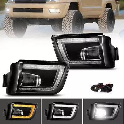 For 2003-2005 Toyota 4Runner LED Fog Lights Front Bumper Lamps With DRL+Wiring • $99.99