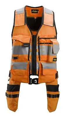 £95.35 • Buy Snickers 4230 AllroundWork  High-Vis Tool Vest CL1 BNWT Free Delivery