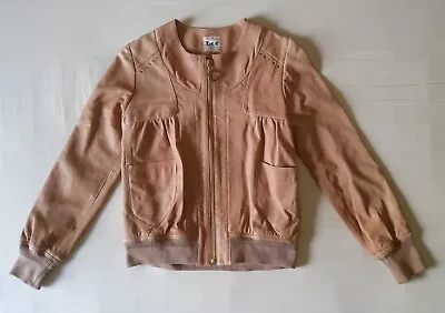 £24.99 • Buy LEE JEANS GOLD LABEL 100% LEATHER JACKET XS Western Cowboy Light Tan Brown 101