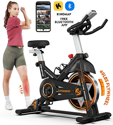 Fitness Exercise Bike Indoor Cycling Stationary Bicycle Home Gym Cardio Workout • $218.99