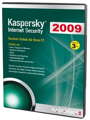 Kaspersky Internet Security 2009 3 Lizenzen (PC) • £21.98