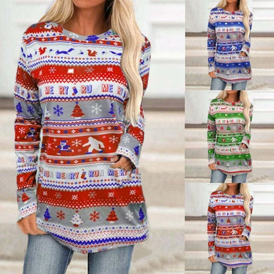 $26.78 • Buy Christmas Sweater With Loose Bottoming Shirt For Womens