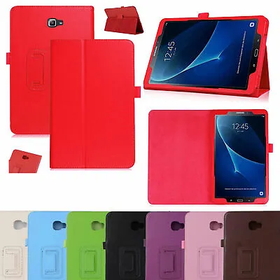 Folio Magnetic PU Leather Shockproof Case Cover Stand For Samsung GALAXY Tablet • £10