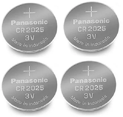 Panasonic CR2025 Lithium Coin Cell 3V Battery Car Key Fobs Toys Remote Batteries • £3.99