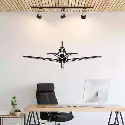 Wall Art Home Decor 3D Acrylic Metal Plane Aircraft USA Silhouette T-28 • $87.99