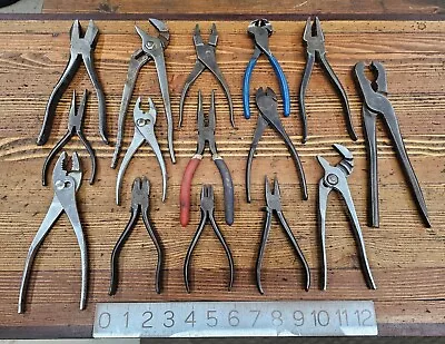 $3.25 • Buy ANTIQUE PLIERS Mixed TOOL LOT VINTAGE Machinist Jewelers Plier Lot NICE! ☆USA