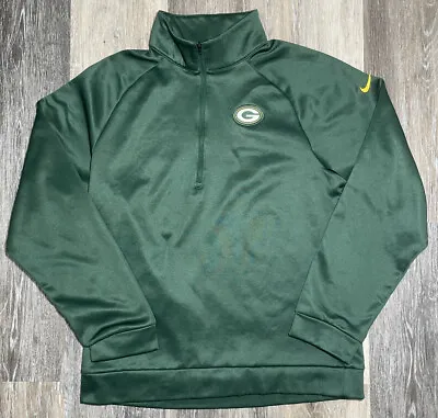 Nike Green Bay Packers Size Small 1/4 Zip Pullover Dri Fit Men’s Sweatshirt • $23.74