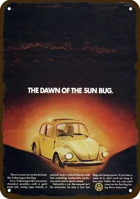 1974 VOLKSWAGEN SUN BUG VW BEETLE Car Vintage Look DECORATIVE REPLICA METAL SIGN • $24.99