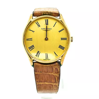 LONGINES Watch  32mm Men's Gold X Browns 432145 • $67