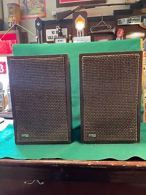 Harmon Kardon HK-20 Vintage Speakers PAIR 2-way 8  Woofer 2.5  Tweeter 8 Ohms • $39.95