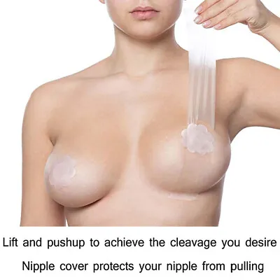 £3.76 • Buy Women's Boob Tape Invisible Bra Nipple Cover Adhesive Push Up Breast Lift Tape