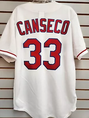 Jose Canseco Texas Rangers Majestic Athletic Vintage White Home Jersey Adult S • $24.99