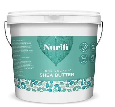 Shea Butter - 1KG - Certified Organic Unrefined Pure Natural Food Grade • £9.95