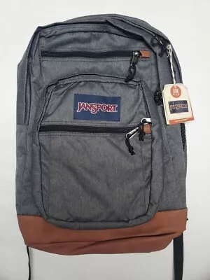 New Jansport Cool Student Backpack 15in Gray Leather Bottom  • $39.99